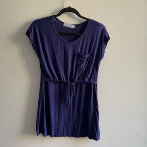 Latched Mama tie front short sleeve nursing top, size small